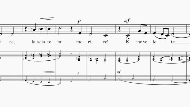 Lasciatemi morire! (Partitura en Cm - Low voice) смотреть онлайн