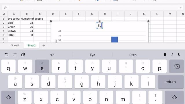 Using iPad Excel to create a column graph and a pie graph смотреть онлайн