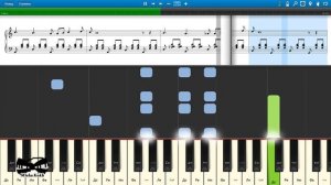 Одинокая ветка сирени - В. Залкин (на пианино Synthesia cover) Ноты и MIDI