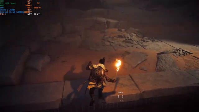 Assassin's Creed Origins on Ryzen 5 3500X + GTX 1650 Super смотреть онлайн
