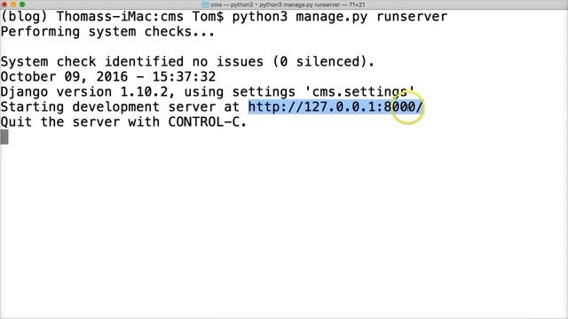 Run Development Server For Django смотреть онлайн