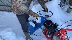 Подключение приставки снегоуборщика Пахарь к мотоблоку Агат. Часть 2.