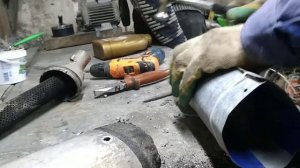 КАК ПОЧИНИТЬ ГЛУШИТЕЛЬ НА КИТАЙСКОМ МОТОЦИКЛЕ!!!