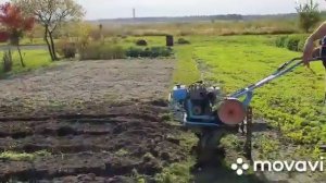 Фрезерование почвы мотоблоком мб-1!!!