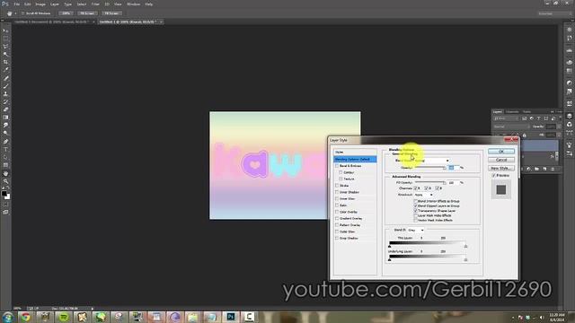 Kawaii Glitter Text Tutorial (Photoshop) смотреть онлайн