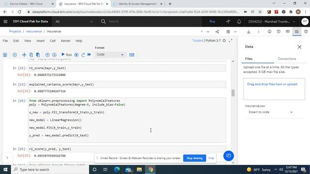 Part 3 of deployment of regression model on IBM Cloud смотреть онлайн