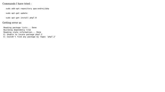 Unable to install php 7 in ubuntu 14.04 смотреть онлайн