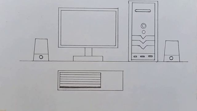 Computer Parts Drawing | Main Parts of Computer drawing easy steps | How to Draw Computer Parts смотреть онлайн