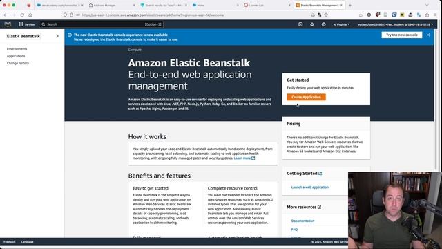 Setting up Elastic Beanstalk (in the AWS Academy Lab) смотреть онлайн