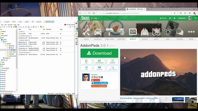 ADDONPEDS NOT WORKING: FIXED!!! GTA 5 PC MODS смотреть онлайн