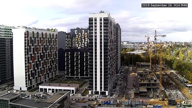 Стройка ЖК Летний сад (1 камера) 16 сентября 2019 г смотреть онлайн