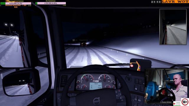Euro Truck Simulator 2 (14.01.2019) вечерние покатушки смотреть онлайн