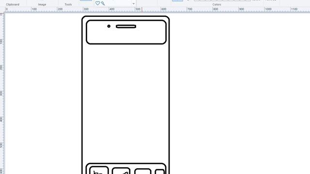 Мобильный телефон - рисуем вместе в программе Microsoft Paint смотреть онлайн