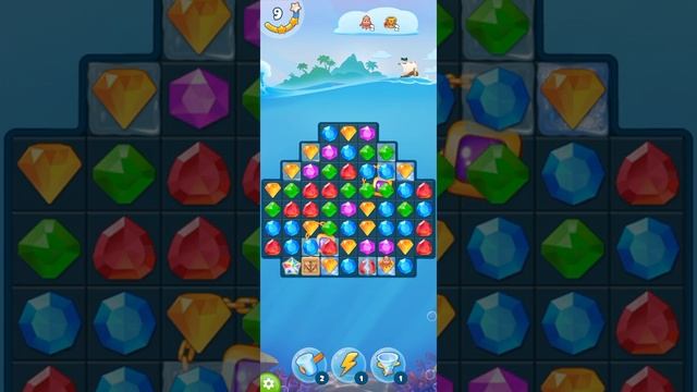 Pirate Treasures (by TAPCLAP) - match 3 puzzle game for Android and iOS - gameplay. смотреть онлайн