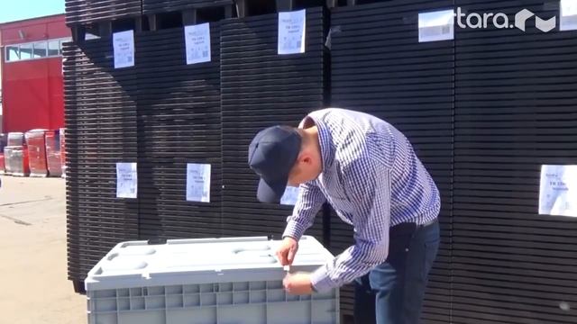 Контейнер B-Box 1065 Mini 1017х636х793 мм на колесах с крышкой на петлях - складская тара - КИИТ смотреть онлайн