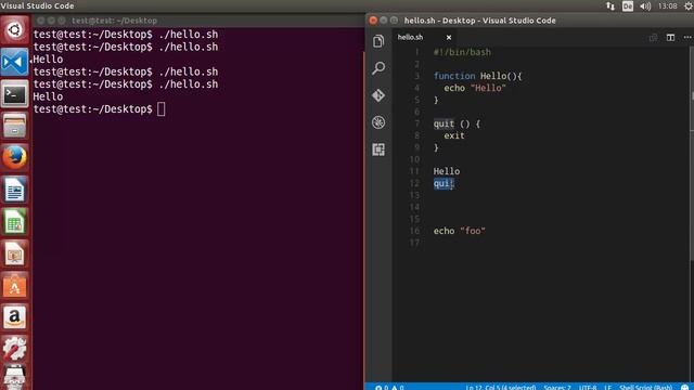Shell Scripting Tutorial for Beginners 23 - Functions смотреть онлайн