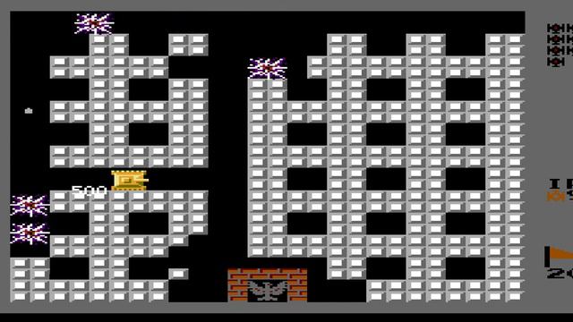 Line Tank (Battle City Hack) (NES, 1985) Уровень 20