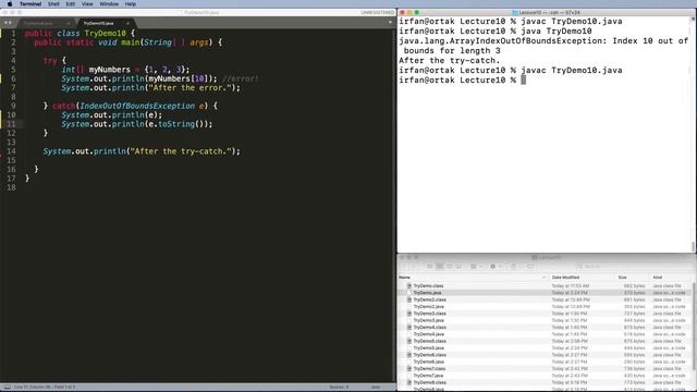 Java Exceptions 14: Using Throwable Methods смотреть онлайн