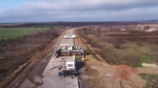 Бетонные дороги в Украине 2019. Трасса Днепр-Решетиловка и Кропивницкий - Николаев. смотреть онлайн