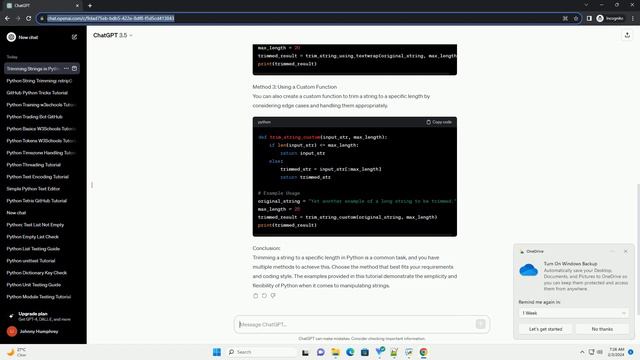 python trim string to length смотреть онлайн