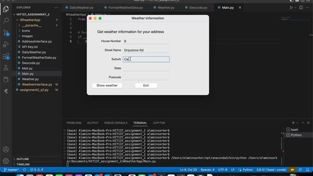 Weather App Using Python Tkinter смотреть онлайн