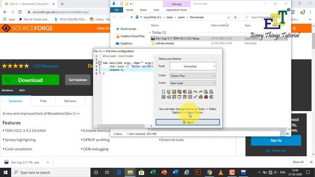 How to Download Dev C++ and install and Run program in windows 10 [ in 2021] смотреть онлайн