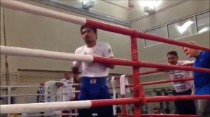 Мэнни Пакьяо открытая тренировка