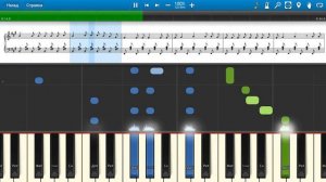 Игорь Растеряев - Комбайнеры (на пианино Synthesia cover) Ноты и MIDI