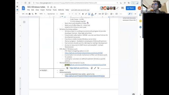 Kubernetes SIG Windows 20210427 смотреть онлайн