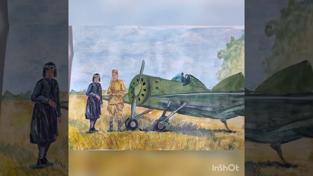 Выставка рисунков к Дню Победы в школе. смотреть онлайн