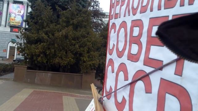 Политическая акция 22.12.2014 года Курск 1 часть