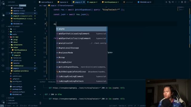 Supabase does not cache inside Next.js server component.? смотреть онлайн
