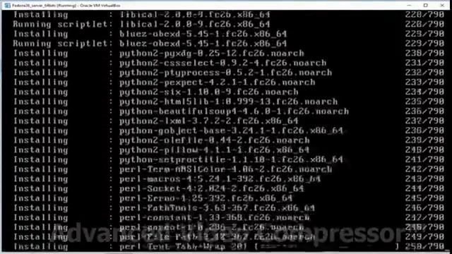 F26 server 64bits with VirtualBox. смотреть онлайн