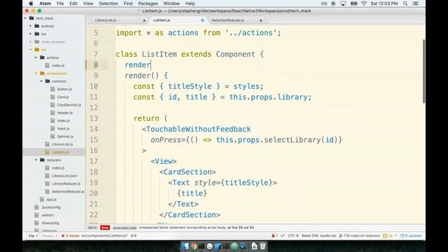 95 - Expanding a Row in React Native смотреть онлайн