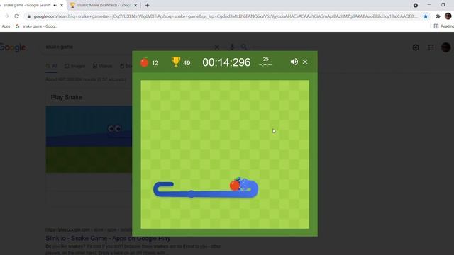 [FWR] Google Snake Classic 25 Apples in 27s810ms смотреть онлайн