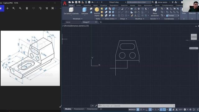 DIBUJO 3D DE AUTOCAD 16 смотреть онлайн