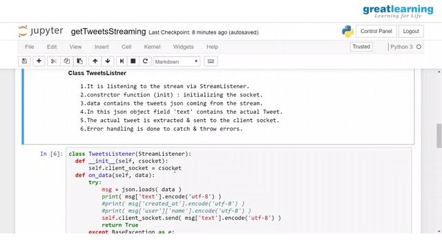 Spark Streaming Tutorial | Twitter Real time Streaming | Apache Spark For Beginners | Great Learnin смотреть онлайн