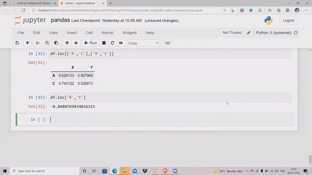 pandas |07|HOw to Select rows and columns in Dataframe ? | What is loc and iloc ?| Marathi | Pytho смотреть онлайн