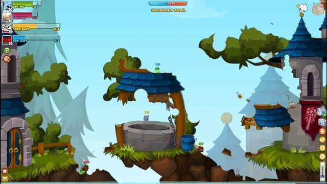 Сержант & Шаман вуду! Супербоссы Вормикс! Прохождение с подсказками HD! смотреть онлайн