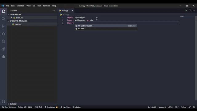 Whatsapp Spambot | Python смотреть онлайн