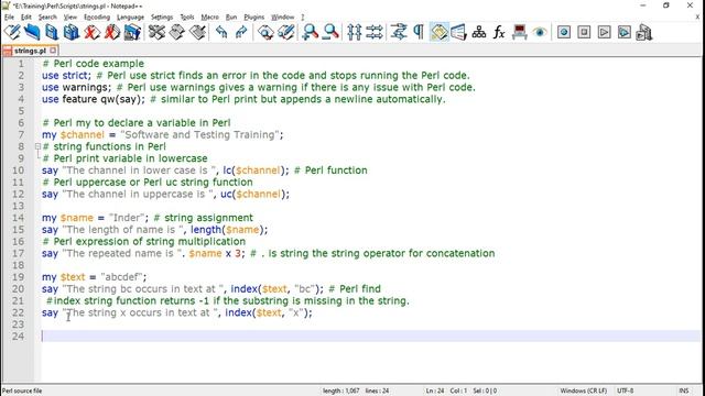 Perl String Functions - Perl Split, Perl Join Strings, Perl Reverse a String | Perl Scripting | Per смотреть онлайн