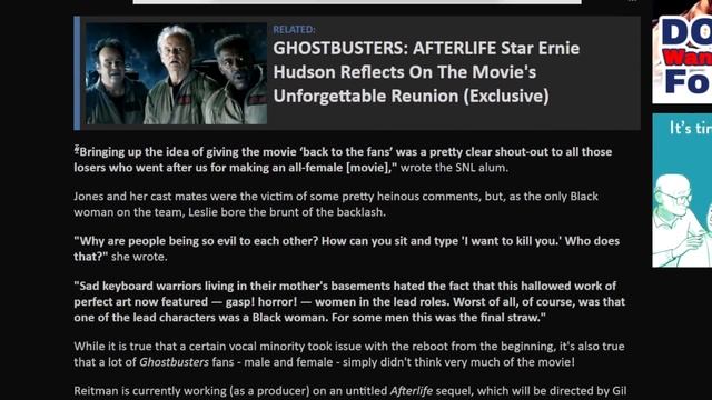 WTF! Ghostbusters 2016 Leslie Jones Cries VICTIM & Calls Out Afterlife Director! смотреть онлайн