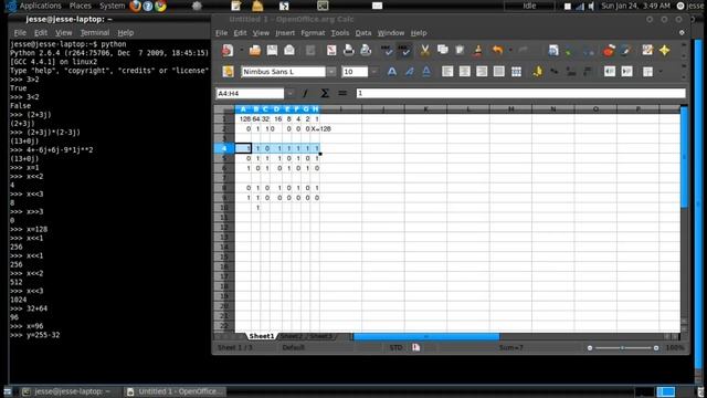 python tutorial for linux(complex math and bitwise part 2) смотреть онлайн