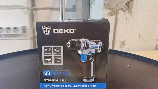Обзор Deko Шуруповерт 8В ZKCD80FU-Li (самый маловольтовый шурик который я видел)