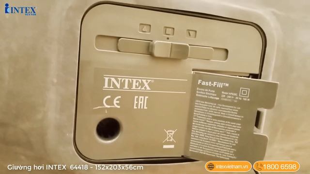 REVIEW Giường Hơi Tự Phồng INTEX 64418 Rộng 1m52, Dài 2m03, Cao 56cm