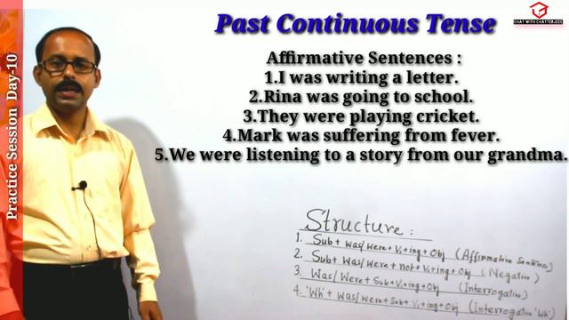 Past Continuous Tense | Examples |Examples |Word of the Day смотреть онлайн