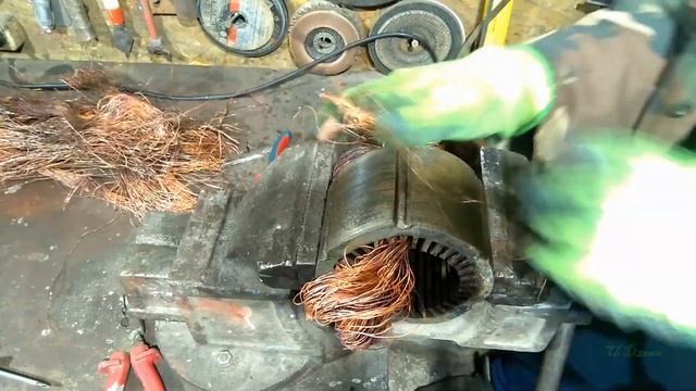 Как Разобрать Статор, Якорь, Извлечь Медь И Заработать Деньги смотреть онлайн