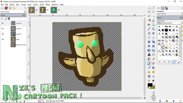 Nik's New Cartoon Pack! - Speedpaint, Totem of Undying | Minecraft 1.12.2 смотреть онлайн