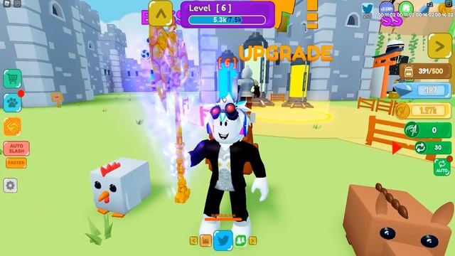 1000 УДАРОВ В СЕКУНДУ! САМЫЙ БЫСТРЫЙ МЕЧНИК В РОБЛОКСЕ! ROBLOX Slashing Simulator смотреть онлайн