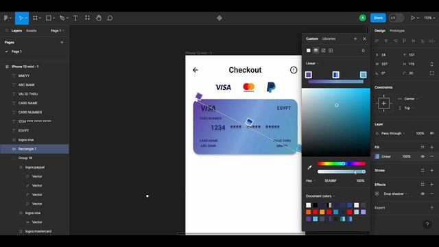 Create stunning Credit Card Checkout Pages with figma | Daily UI Design Challenge смотреть онлайн